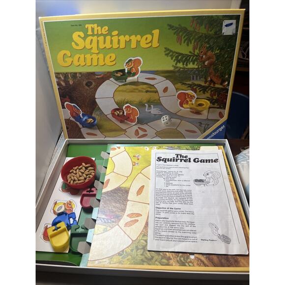 Ravensburger Other - THE SQUIRREL GAME 1987 Ravensburger Vintage Board 100% Complete